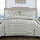 Artex Silver Crosses Quilt Cover Set Queen