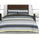 Gene Digital Black Quilt Cover Set King