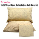 Marsha High Thread Count Cotton Quilt Cover Set Double
