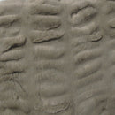 Harper Soft Ruched Pattern Faux Fur Throw Rug 127 x 152 cm Mocha