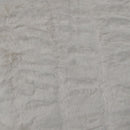 Meadow Soft Faux Fur Throw Rug 127 x 152 cm Off White