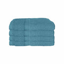 600GSM Set of 4 Combed Cotton Bath Towels 70 x 140 cm Teal