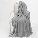 Bambury Microplush Throw Rug Silver