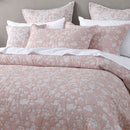 Bianca Myra Blush Floral Jacquard Bedspread Set King