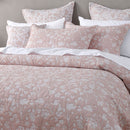 Bianca Myra Blush Floral Jacquard Bedspread Set Super King
