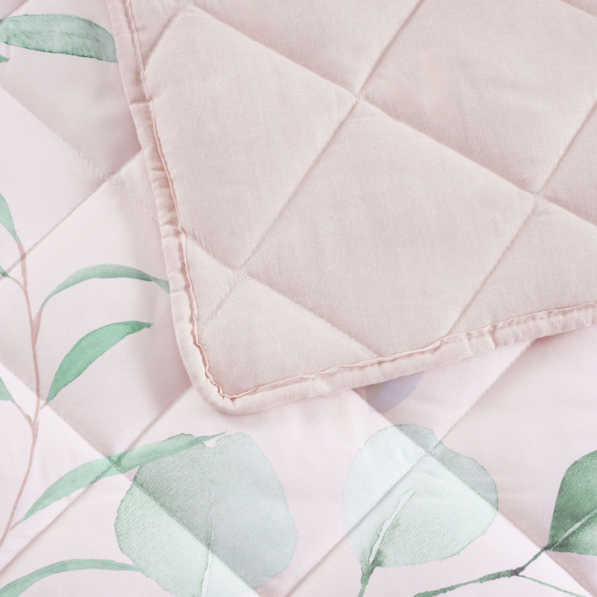 Bianca Sidney Blush Printed Floral Bedspread Set Queen