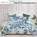Bianca Woodbury White Botanical Printed Bedspread Set King