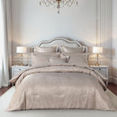 Bianca Bellagio Gold 6 Pcs Jacquard Geometric Comforter Set Queen/King