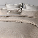 Bianca Bellagio Gold 6 Pcs Jacquard Geometric Comforter Set Super King