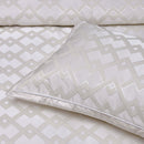Bianca Firenze Pearl 6 Pcs Jacquard Geometric Comforter Set Queen/King