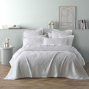 Bianca Cassiano White Polyester Jacquard Coverlet Set Super King