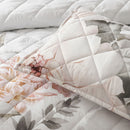 Bianca Giselle White Polyester Printed Floral Coverlet Set Queen/King
