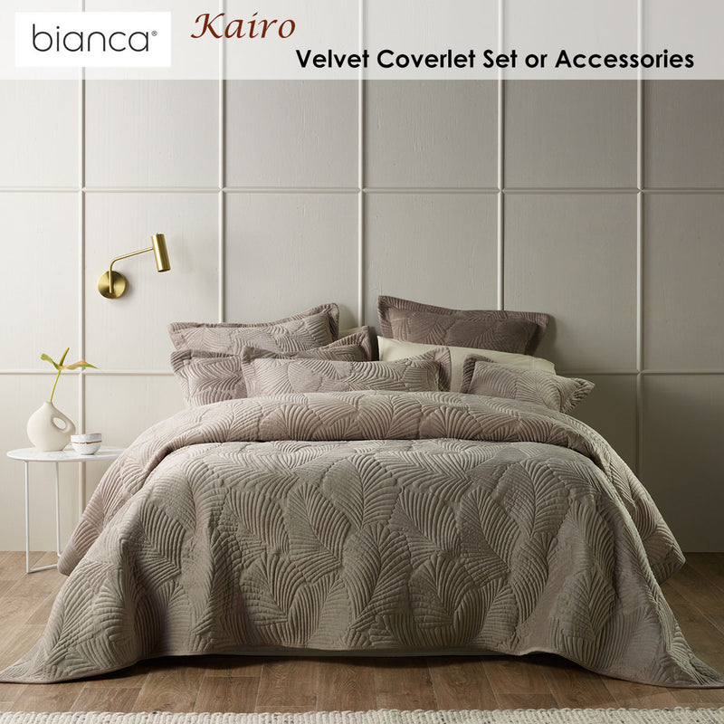 Bianca Kairo Taupe Coverlet Set Super King