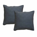 Bianca Pair of Hallston Charcoal European Pillowcases 65 x 65cm