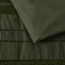 Bianca Avery Forest Chenille Striped Quilt Cover Set Queen