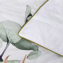 Bianca Helensvale White Floral Cotton Sateen Quilt Cover Set King