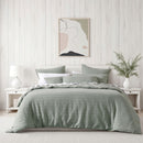 Bianca Kahlani Sage Waffle Quilt Cover Set Queen