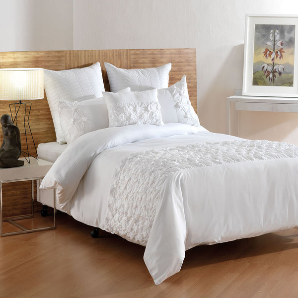 Bianca Miranda White Quilt Cover Set King