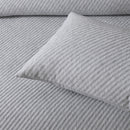 Bianca Pesaro Grey Polyester Cotton Quilt Cover Set Super King