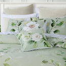 Bianca Salisbury Sage Floral Cotton Sateen Quilt Cover Set Super King