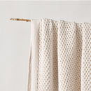 Bianca Sofala Cream Polyester Chenille Throw Rug 130 x 170 cm