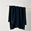 Bianca Sofala Indigo Polyester Chenille Throw Rug 130 x 170 cm