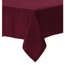 Burgundy Polyester Cotton Tablecloth - 160 x 270 cm