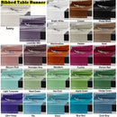 Hoydu Cotton Ribbed Table Runner 45cm x 200cm - FUSCHIA