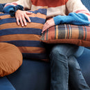 KAAT Amsterdam Arda Multi Chequered Square Filled Cushion 43cm x 43cm