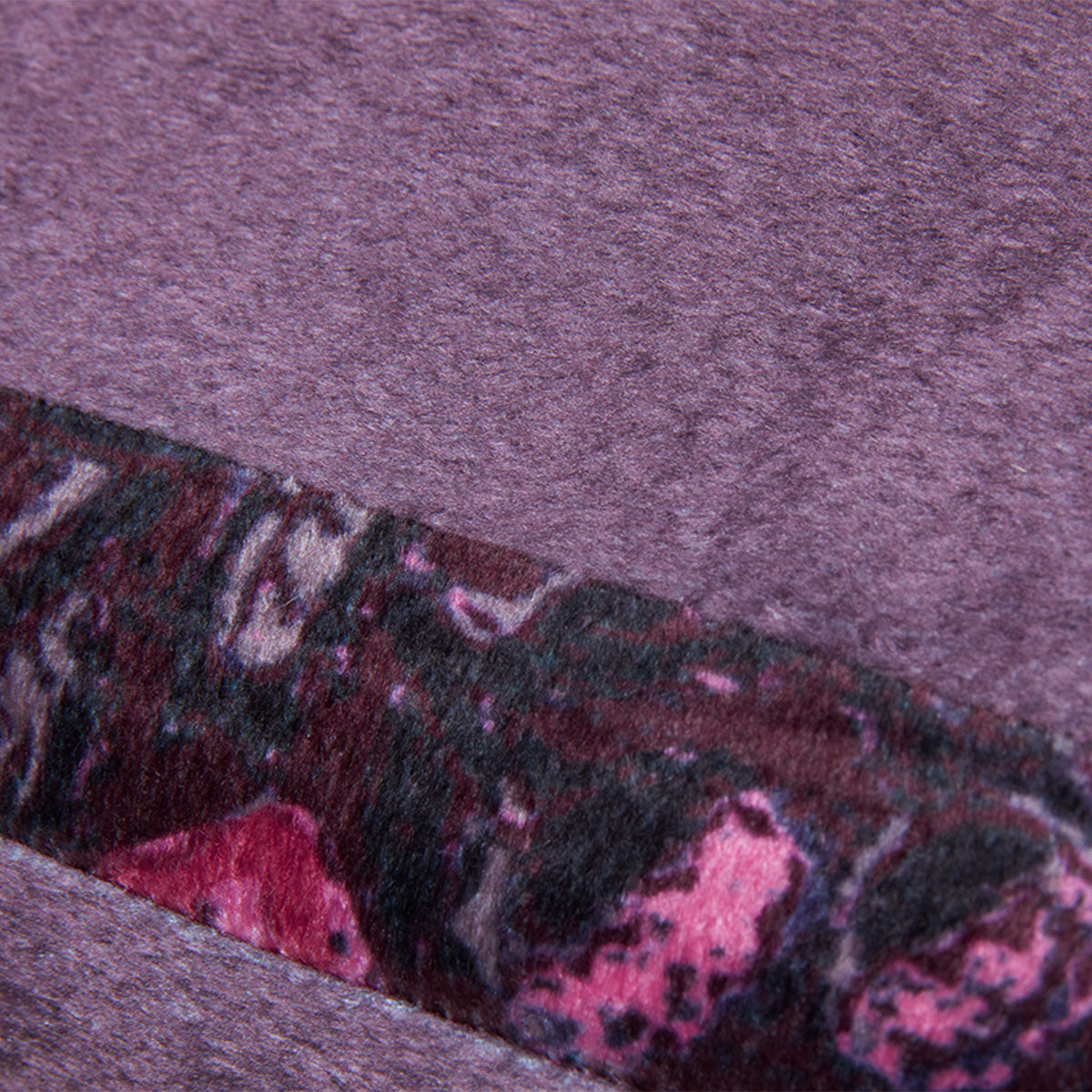 KAAT Amsterdam Boline Aubergine Velvet Oblong Filled Cushion 40cm x 60cm