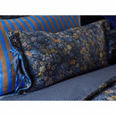 PIP Studio Tutti i Fiori Dark Blue Cotton Cover Oblong Cushion 35cm x 60cm