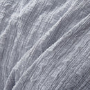 Accessorize Augusta Grey Ruched Quilt Cover Set Double