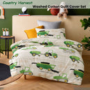 Happy Kids Country Harvest Washed Quilt Cover Set Single