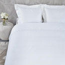 Riviera Maison Elowen White Cotton Quilt Cover Set King
