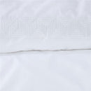 Riviera Maison Elowen White Cotton Quilt Cover Set Queen