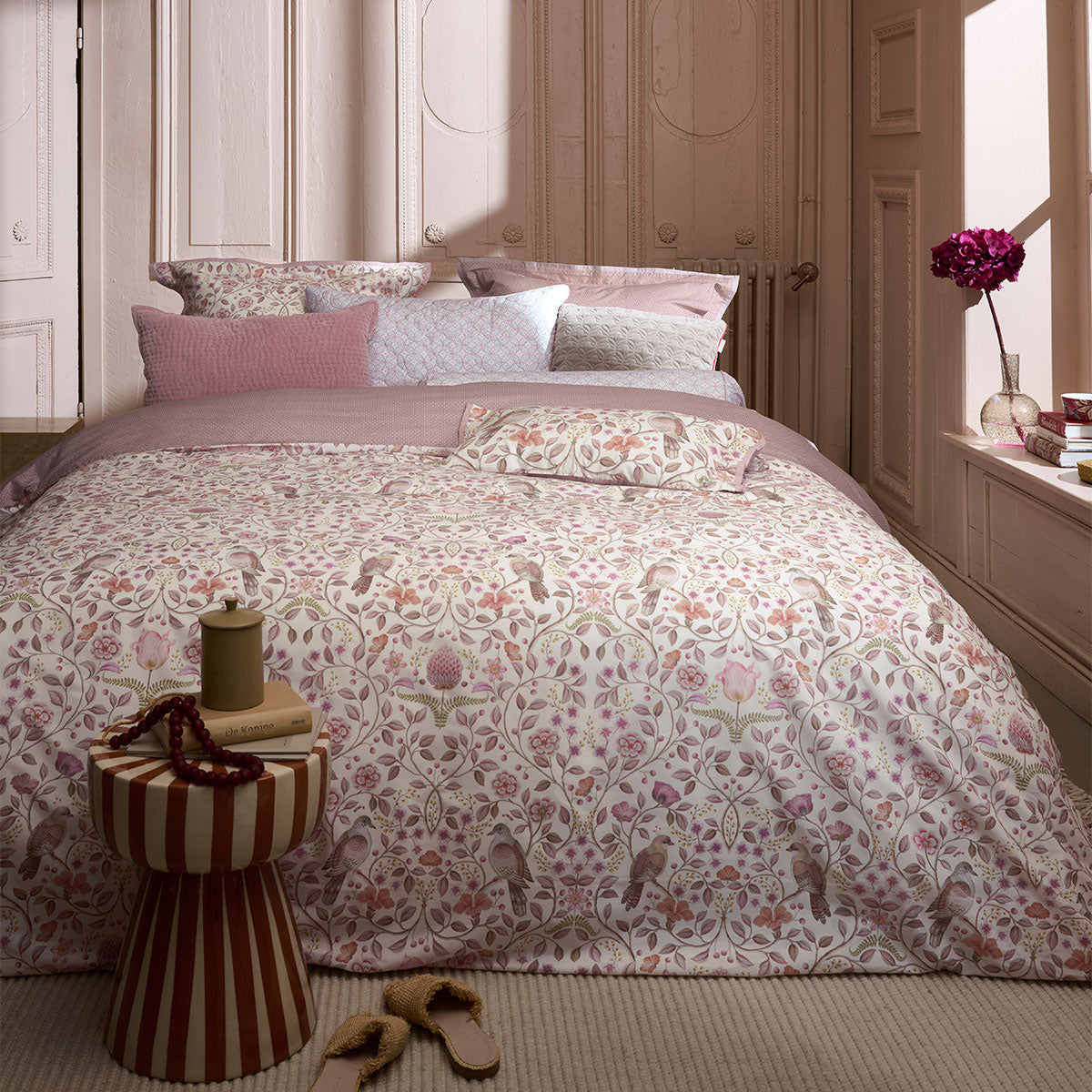 PIP Studio Garden of Dove Off White Cotton Quilt Cover Set Queen