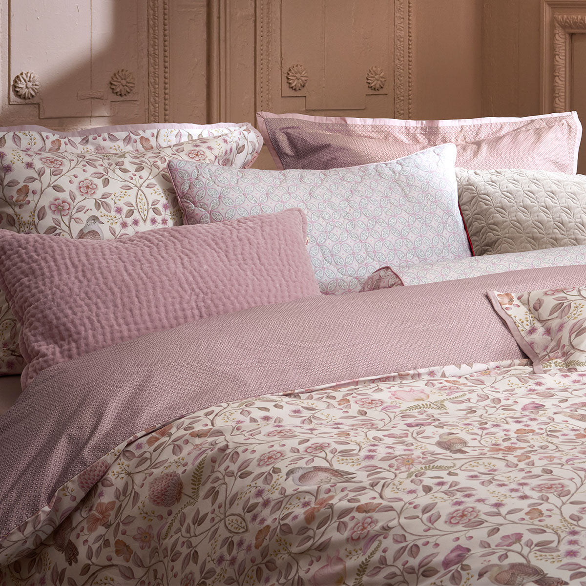 PIP Studio Garden of Dove Off White Cotton Quilt Cover Set Super King