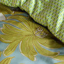 Oilily Melodi Green Cotton Floral Quilt Cover Set Queen