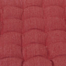 J Elliot Home Set of 2 Outdoor 100% Cotton Chair Pads 40 x 40 cm Solid Red