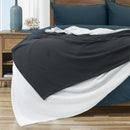 Algodon Sophie Cotton Waffle Blanket Queen 245x240cm Charcoal