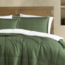 Ardor 3 Pcs Cammy Deep Khaki Comforter Set with Sherpa Reverse Queen/King
