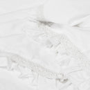 Algodon Adele White Cotton Ruffle Quilt Cover Set King