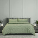 Ardor Adeline Sage Jacquard Damask Quilt Cover Set King