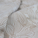 Ardor Avena Almond Textured Floral Jacquard Quilt Cover Set Queen