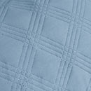 Ardor Carter Mineral Blue Embossed Vintage Washed Geometric Quilt Cover Set Queen