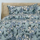 Ardor Eadie Teal Floral Printed Quilt Cover Set King