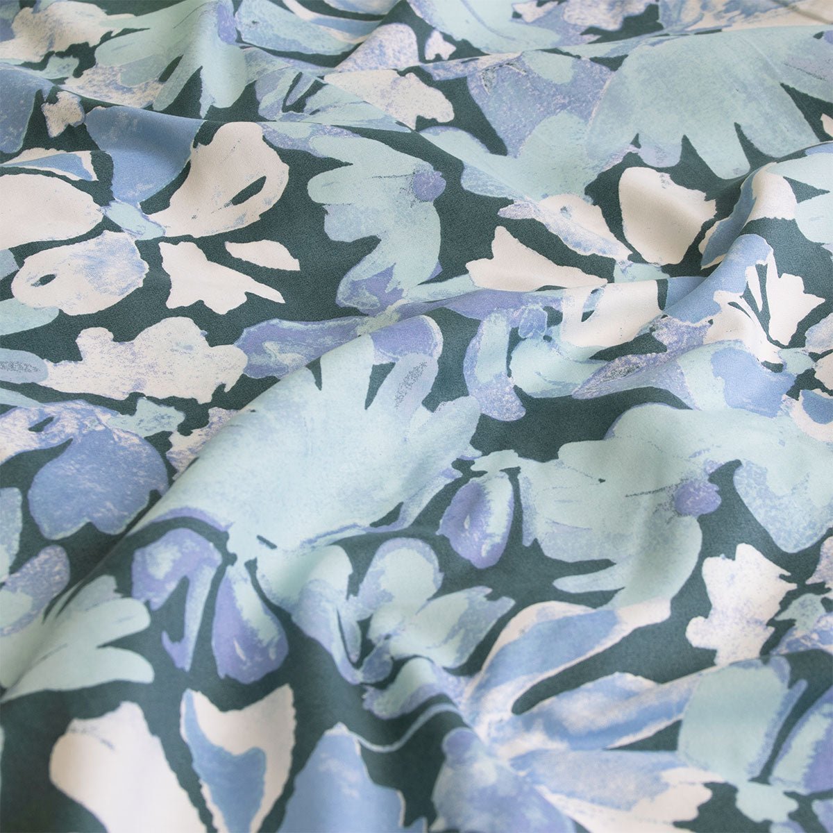 Ardor Eadie Teal Floral Printed Quilt Cover Set King