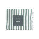 Ardor Frankie Sage Stripe Yarn Dyed Reversible Quilt Cover Set Queen