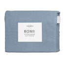 Algodon Romy Blue Cotton Jacquard Quilt Cover Set King