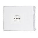Algodon Romy White Cotton Jacquard Quilt Cover Set King